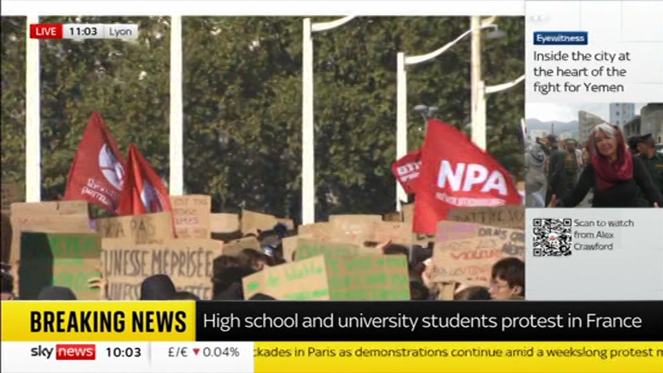 Still from Sky News at 3:00