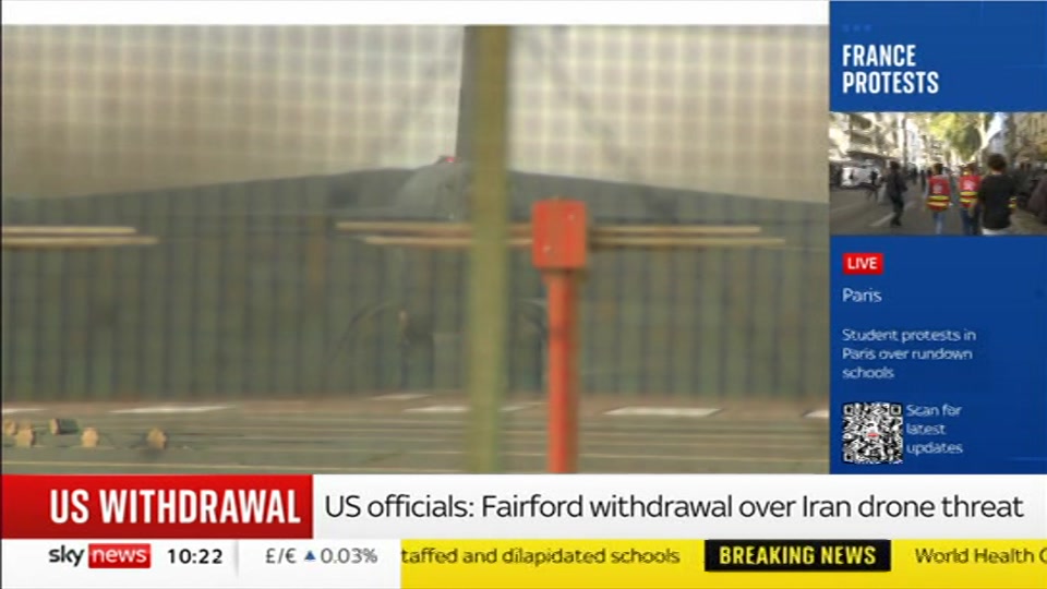 Broadcast still at 22m 30s. Sky News, Sky News Today with Gareth Barlow, 6 October 2026.