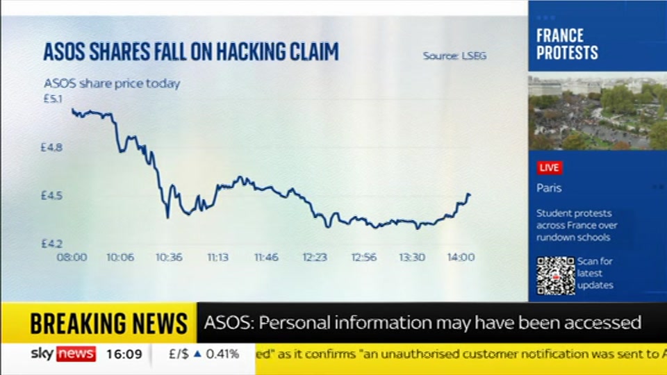 Still from Sky News at 9:00
