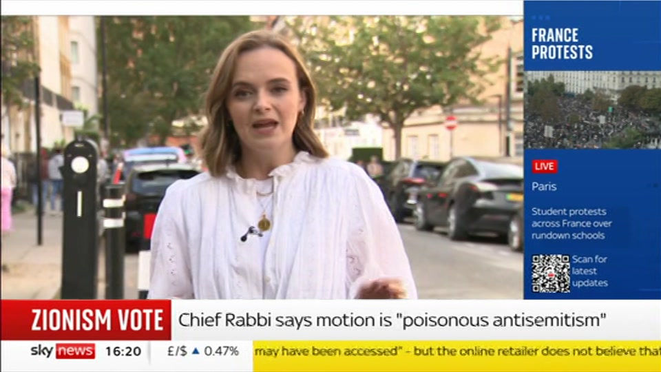 Still from Sky News at 20:30
