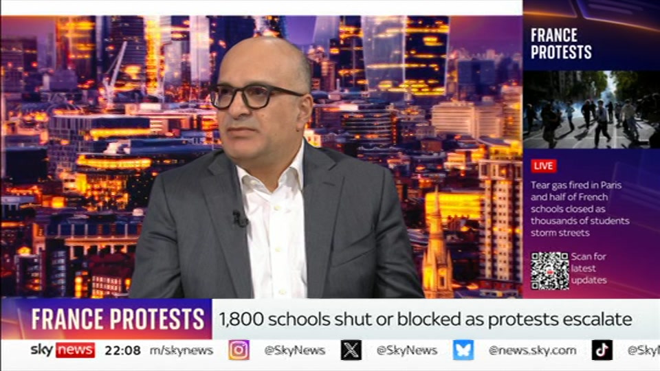 Still from Sky News at 8:30