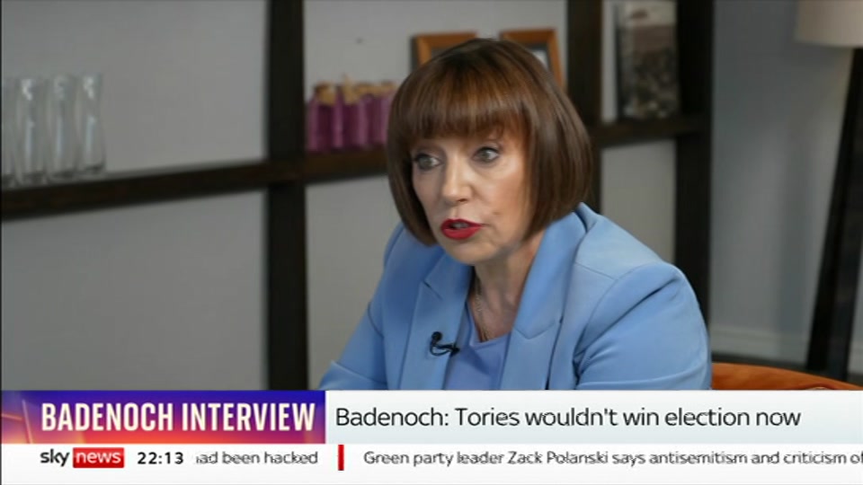Still from Sky News at 13:00