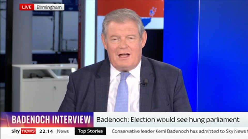 Still from Sky News at 14:30