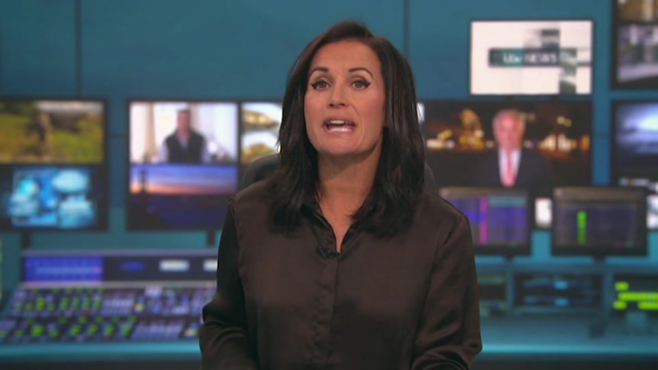 Broadcast still at 8m. ITV, ITV Lunchtime News, 6 October 2026.