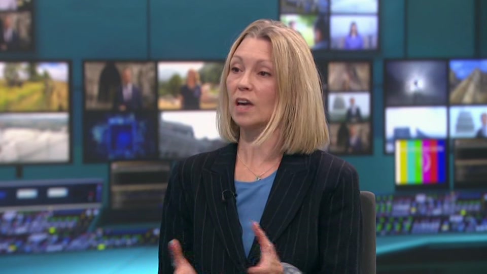 Broadcast still at 12m. ITV, ITV Lunchtime News, 6 October 2026.