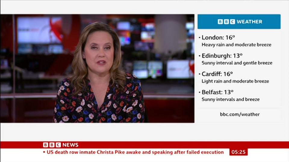 Broadcast still at 25m 30s. BBC News, 7 October 2026.