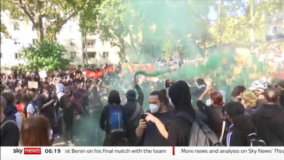 Still from Sky News at 19:30