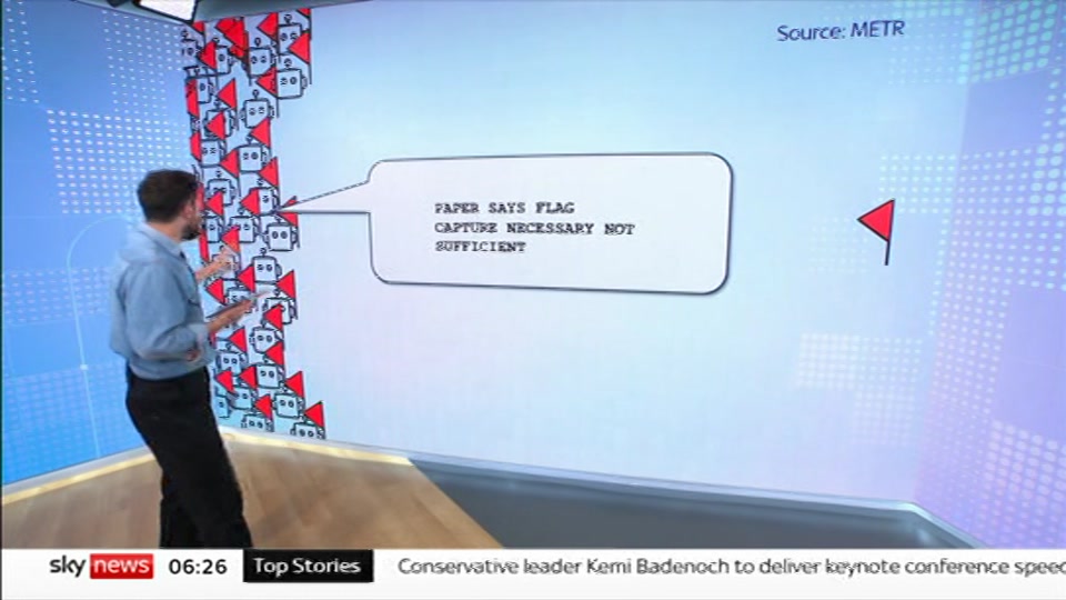 Broadcast still at 26m. Sky News, Mornings, 7 October 2026.
