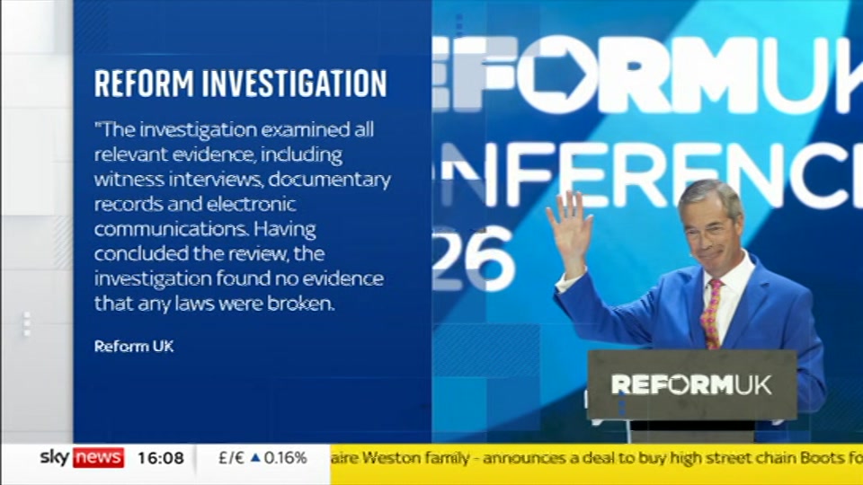 Broadcast still at 8m 30s. Sky News, Sky News Today with Jayne Secker, 7 October 2026.