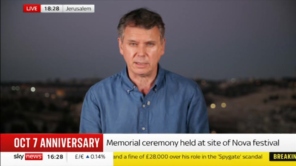 Broadcast still at 28m. Sky News, Sky News Today with Jayne Secker, 7 October 2026.