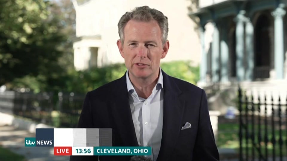 Broadcast still at 26m. ITV, ITV Evening News, 7 October 2026.