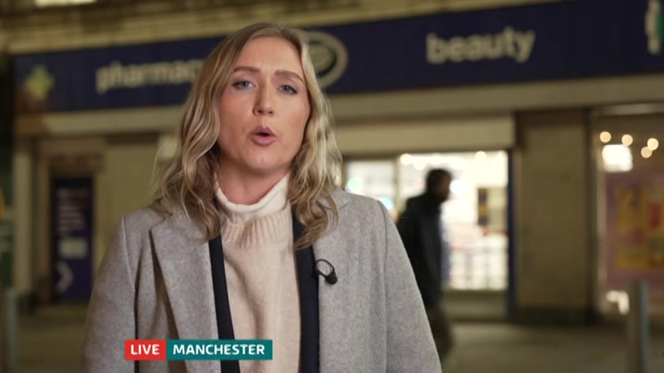 Broadcast still at 44m. ITV, ITV Evening News, 7 October 2026.