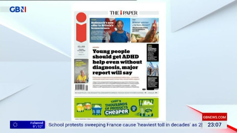 Still from GB News at 7:30