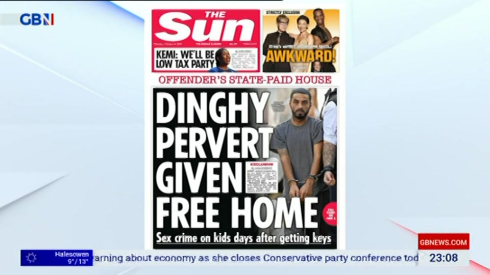 Still from GB News at 8:30