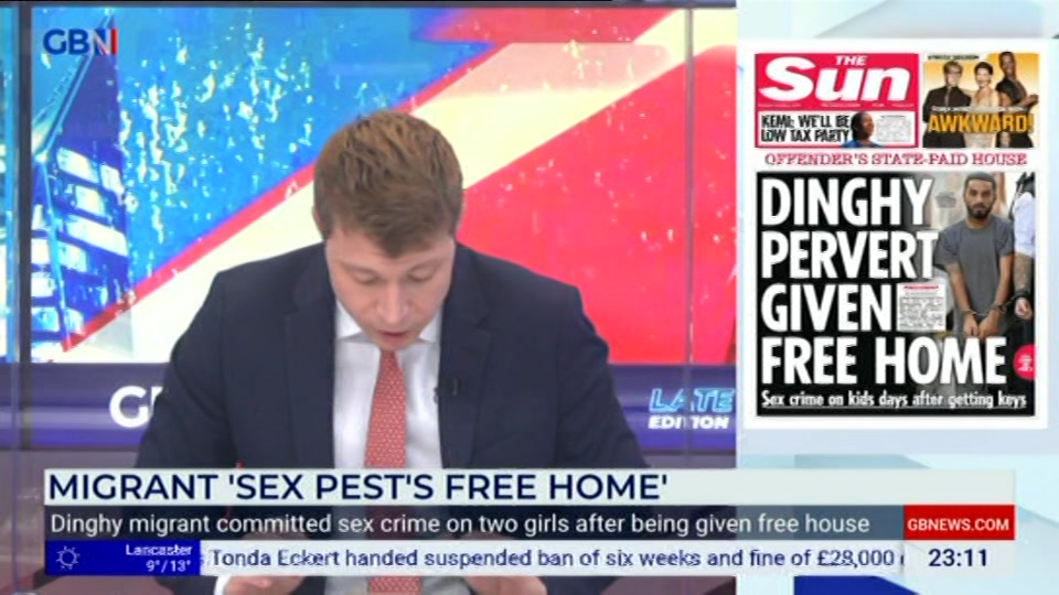Still from GB News at 11:30