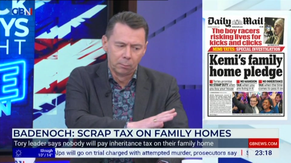 Still from GB News at 18:00