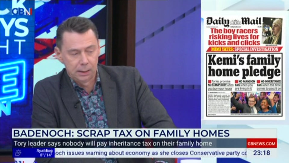 Still from GB News at 18:30