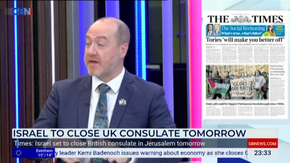 Still from GB News at 33:30