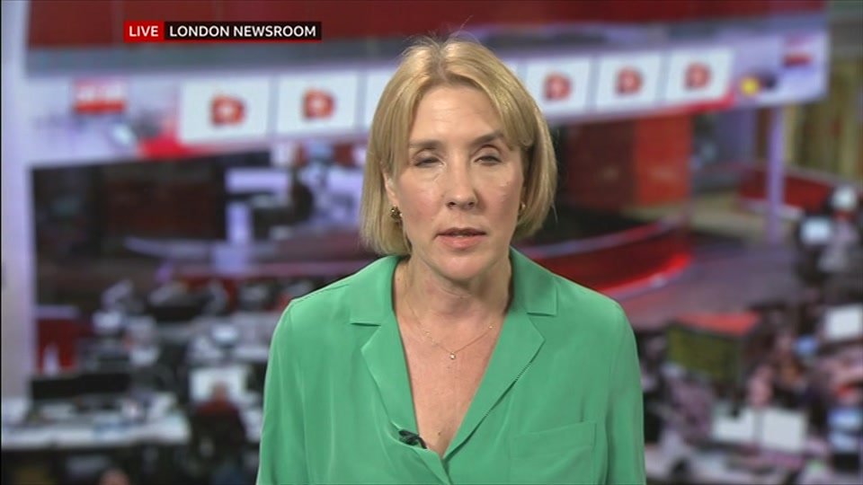 Broadcast still at 22m 30s. BBC One, BBC News at One including..., 7 October 2026.