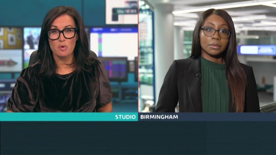 Broadcast still at 6m 30s. ITV, ITV Lunchtime News, 7 October 2026.
