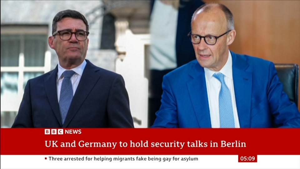 Still from BBC News at 9:00