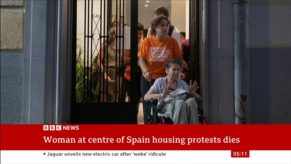 Still from BBC News at 11:00