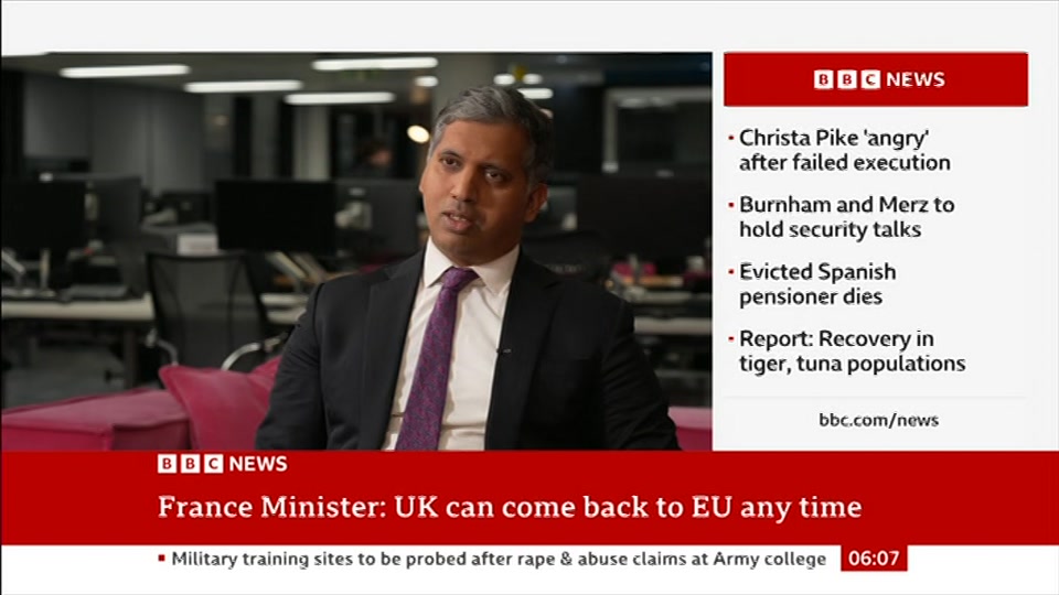 Broadcast still at 7m. BBC News, 8 October 2026.