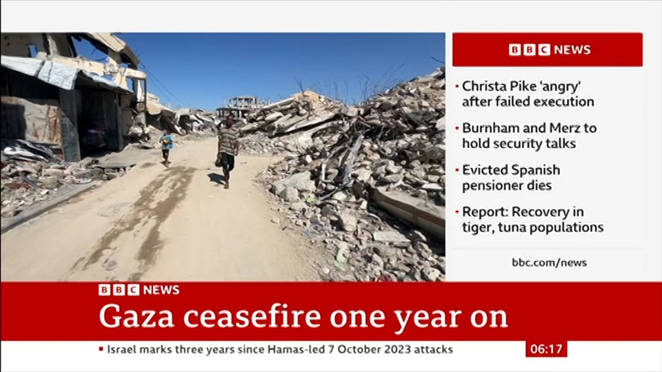 Still from BBC News at 17:00