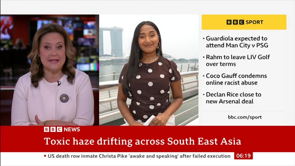 Still from BBC News at 19:00