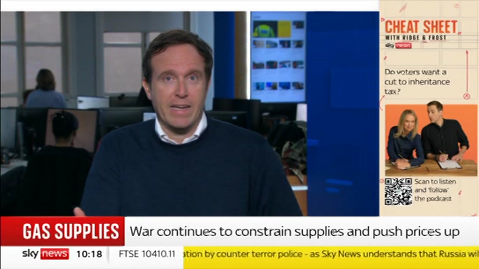 Broadcast still at 18m. Sky News, Sky News Today with Gareth Barlow, 8 October 2026.
