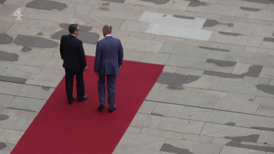 Broadcast still at 1m. Channel 4, Channel 4 News Summary, 8 October 2026.