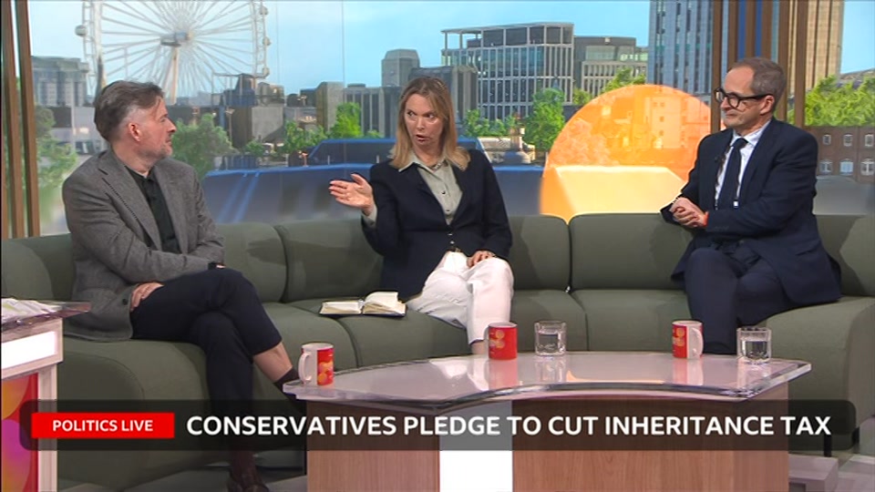 Broadcast still at 40m 30s. BBC Two, Politics Live, 8 October 2026.