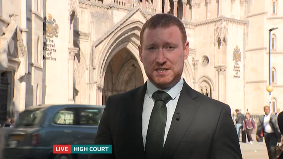 Broadcast still at 8m 30s. ITV, ITV Lunchtime News, 8 October 2026.