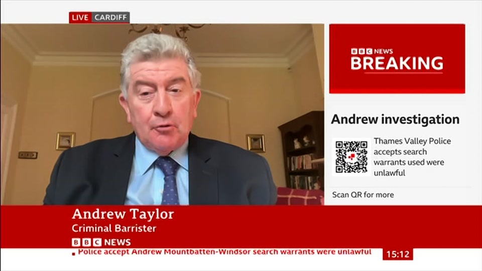 Broadcast still at 12m. BBC News, Verified Live, 8 October 2026.