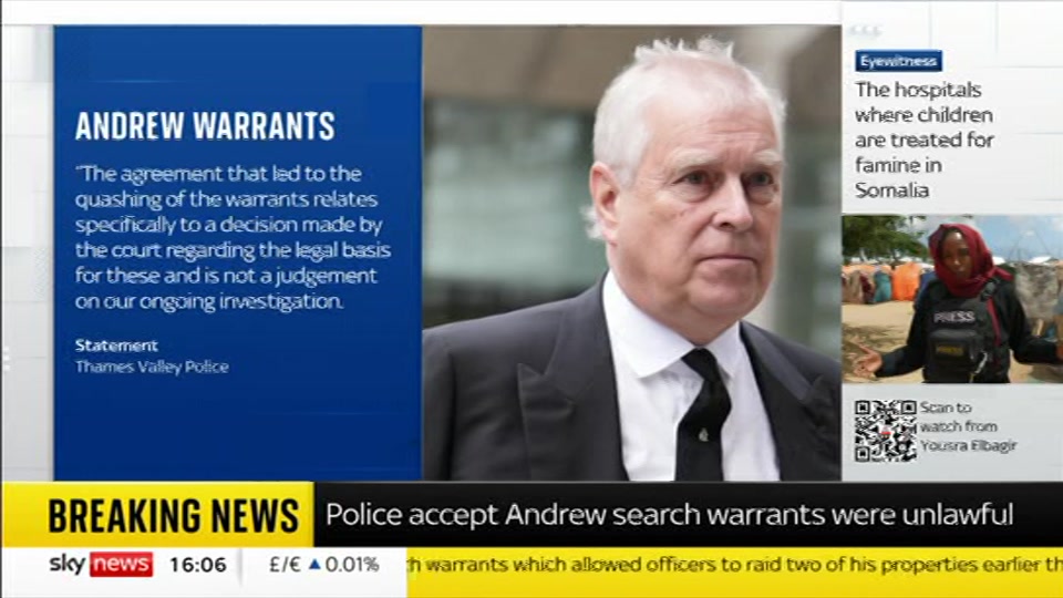 Broadcast still at 6m 30s. Sky News, Sky News Today with Jayne Secker, 8 October 2026.