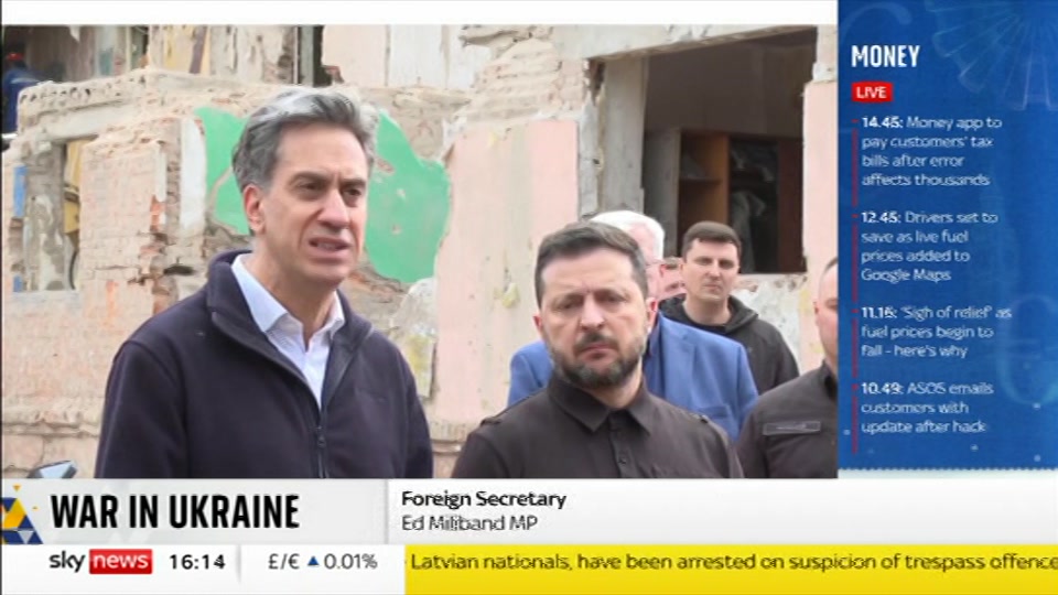 Still from Sky News at 14:00
