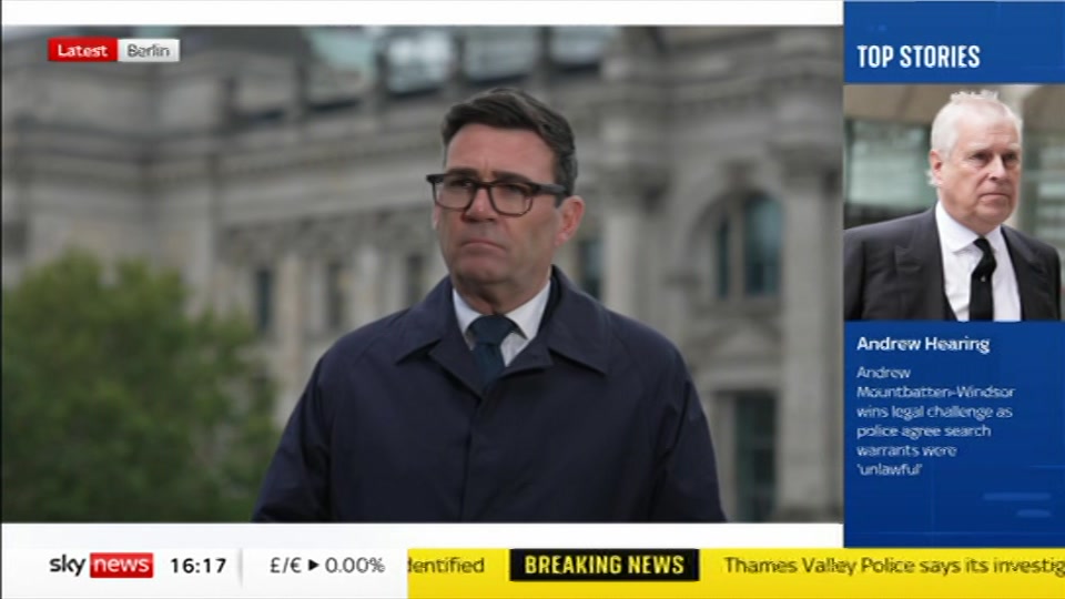 Still from Sky News at 17:00