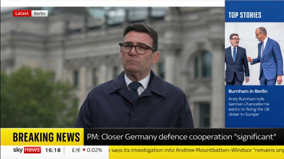 Still from Sky News at 18:00