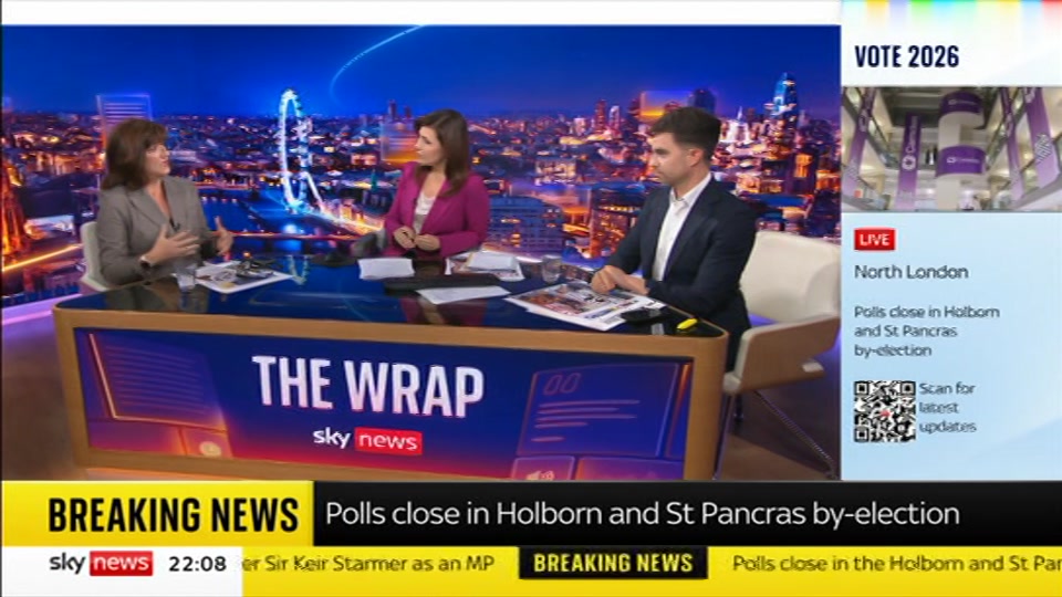 Still from Sky News at 8:00