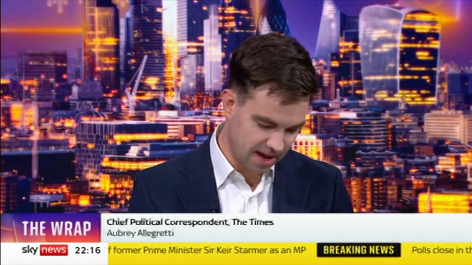 Still from Sky News at 16:00