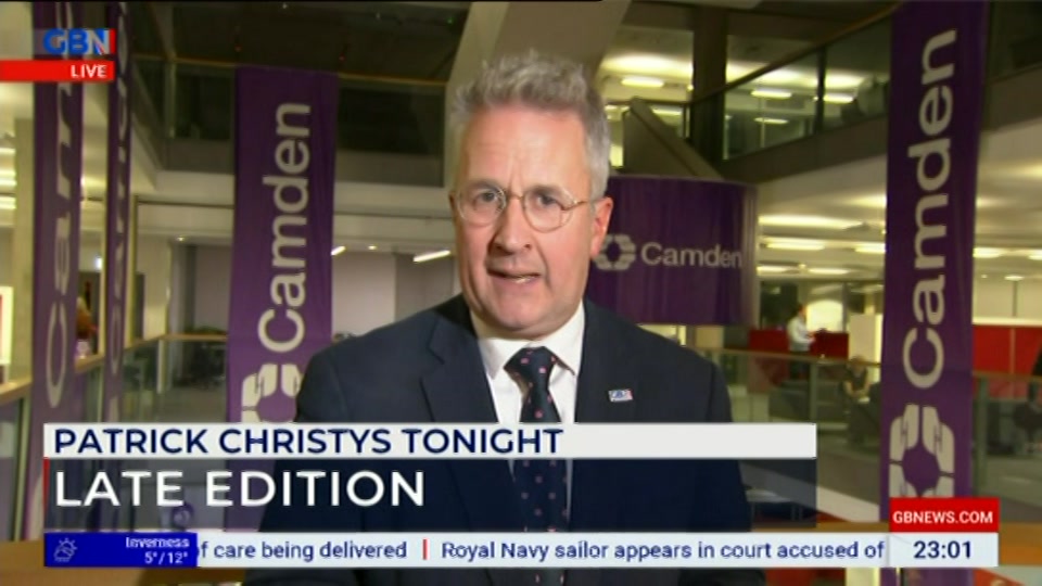 Still from GB News at 1:30