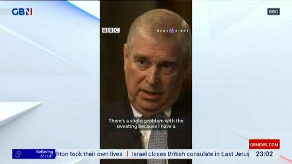 Still from GB News at 2:00