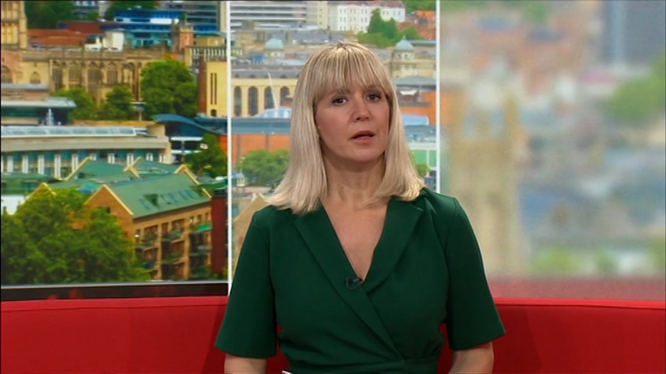 Broadcast still at 42m 30s. BBC One, BBC News at One including..., 9 October 2026.