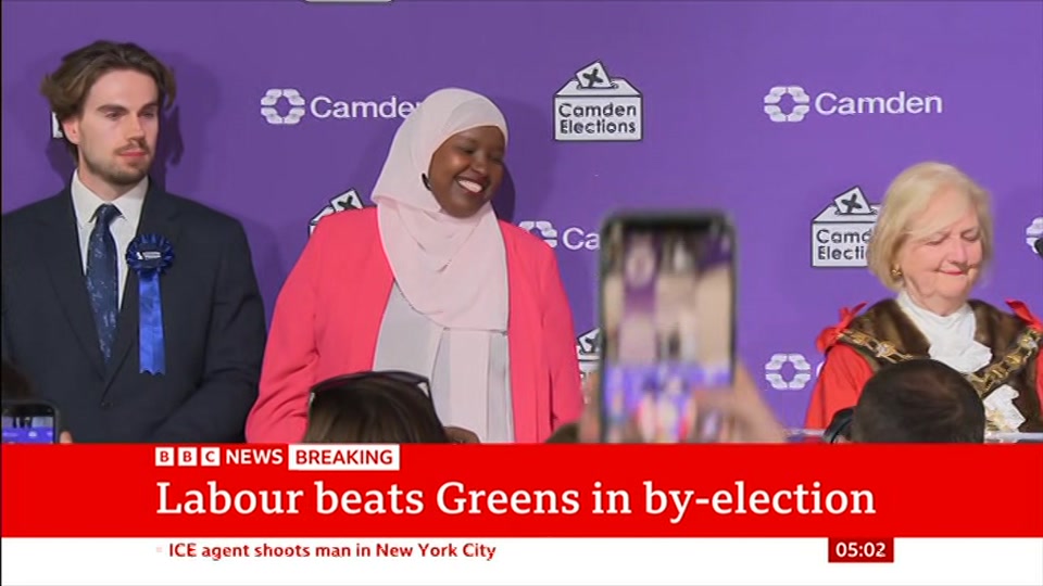 Still from BBC News at 2:00