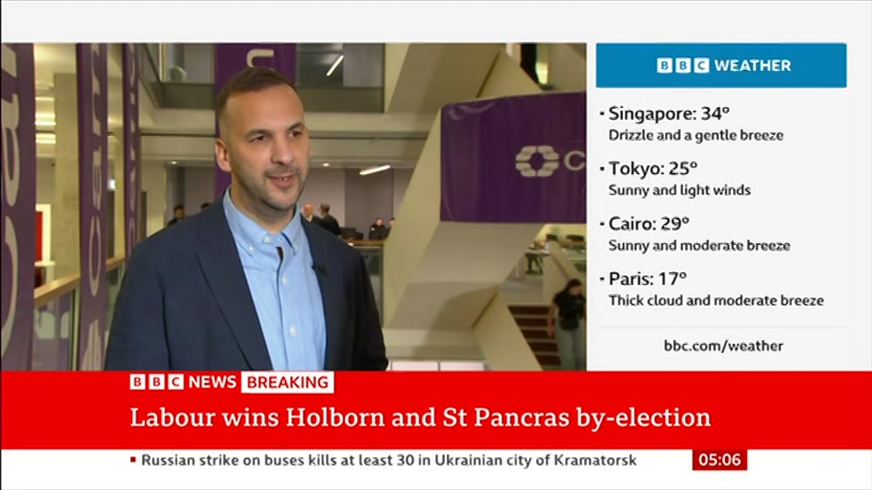 Broadcast still at 6m. BBC News, 9 October 2026.