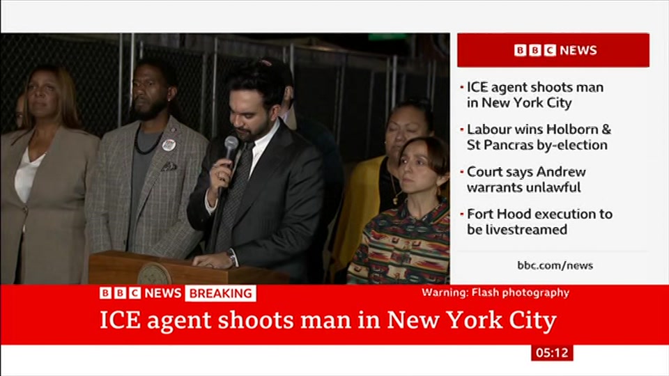 Broadcast still at 12m 30s. BBC News, 9 October 2026.