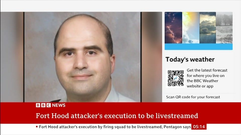 Broadcast still at 14m 30s. BBC News, 9 October 2026.