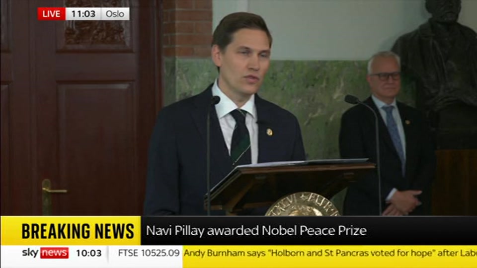 Still from Sky News at 3:00
