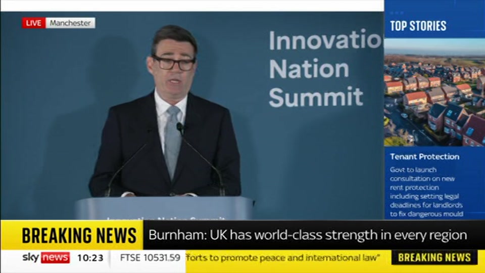 Still from Sky News at 23:30