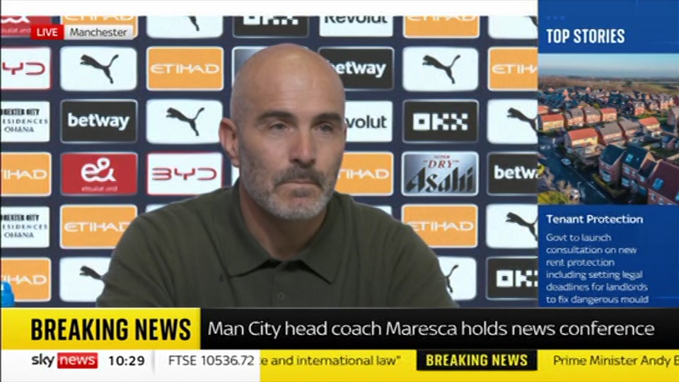 Broadcast still at 29m. Sky News, Sky News Today with Sam Washington, 9 October 2026.